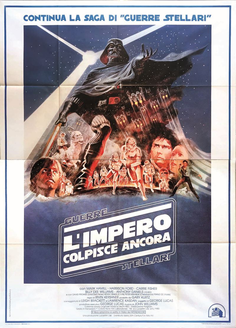 Tom Jung GUERRE STELLARI – L’IMPERO COLPISCE ANCORA  - Auction Vintage Posters - Cambi Casa d'Aste