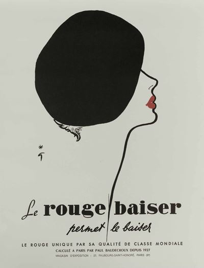 Gruau Renè (1909-2004)le Rouge Baiser / Sans Hesiter le Rouge Baiser
