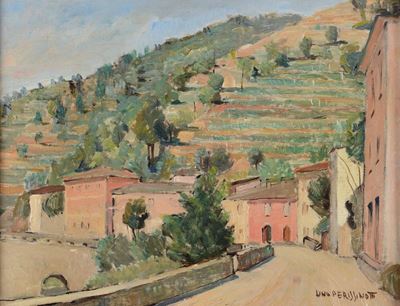 Lino Perissinotti (1897-1967)strada di un Borgo Ligure