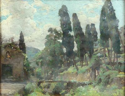 Romolo Pergola (1890-1960)lungo la Salita da Camogli a San Rocco
