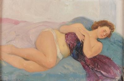Pietro Dodero (1882-1967)nudo Femminile
