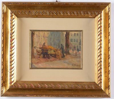 Eugenio Olivari (1883-1917), Attr.mattino a Genova (venditrice di Arance)