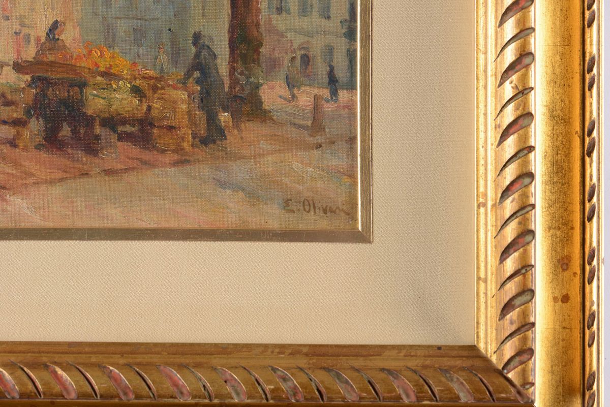 Eugenio Olivari (1883-1917), Attr.mattino a Genova (venditrice di Arance)