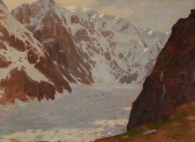 Cesare Viazzi (1857 - 1943)il Monte Bianco