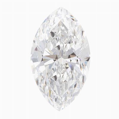 Solitaire Taglio a Marquise di Ct 3.45, Colore D, Caratteristiche Interne Vs1, Fluorescenza Uv Nu...