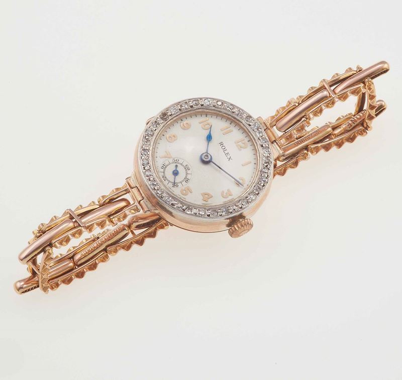 Lady’s diamond cocktail watch. Rolex  - Auction Fine and Coral Jewels - Cambi Casa d'Aste