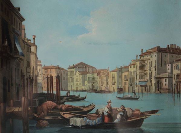 Giuseppe Bernardino Bison (Palmanova 1762 - Milano 1844) Veduta di Venezia