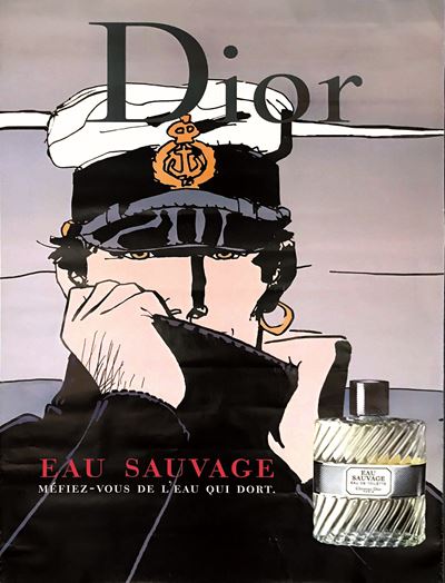 Hugo Pratt (1927-1995)dior / Eau Sauvage