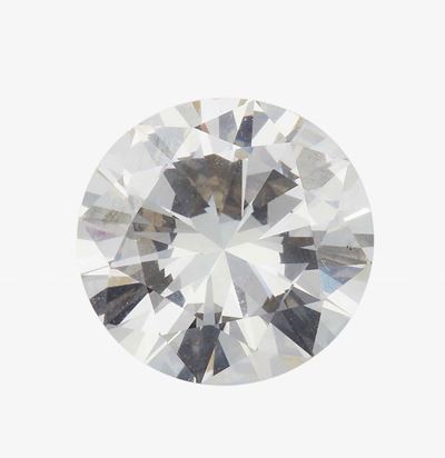 Solitaire Taglio Brillante di Ct 7.05, Colore N, Caratteristiche Interne Vs2, Fluorescenza Uv Nul...