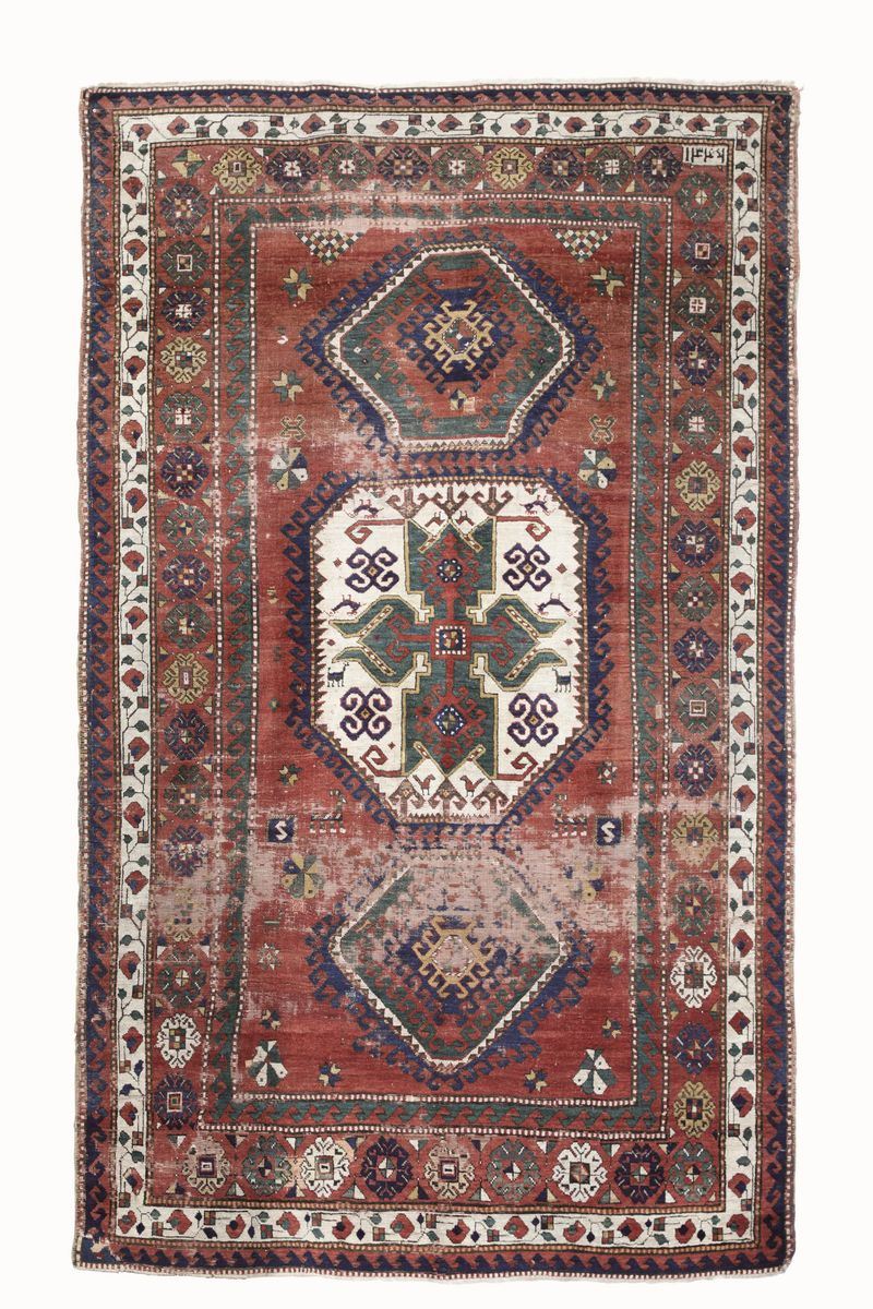 Tappeto Kazak Loripambak, Caucaso fine XIX secolo  - Auction Carpets - Timed Auction - Cambi Casa d'Aste