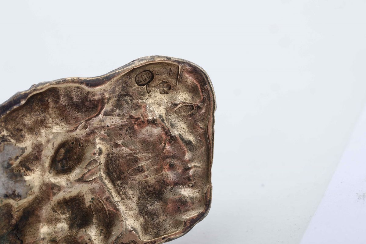 Set di 12 Segnaposto in Argento Modello Animalier. Argenteria Italiana del XX Secolo. Argentiere ...