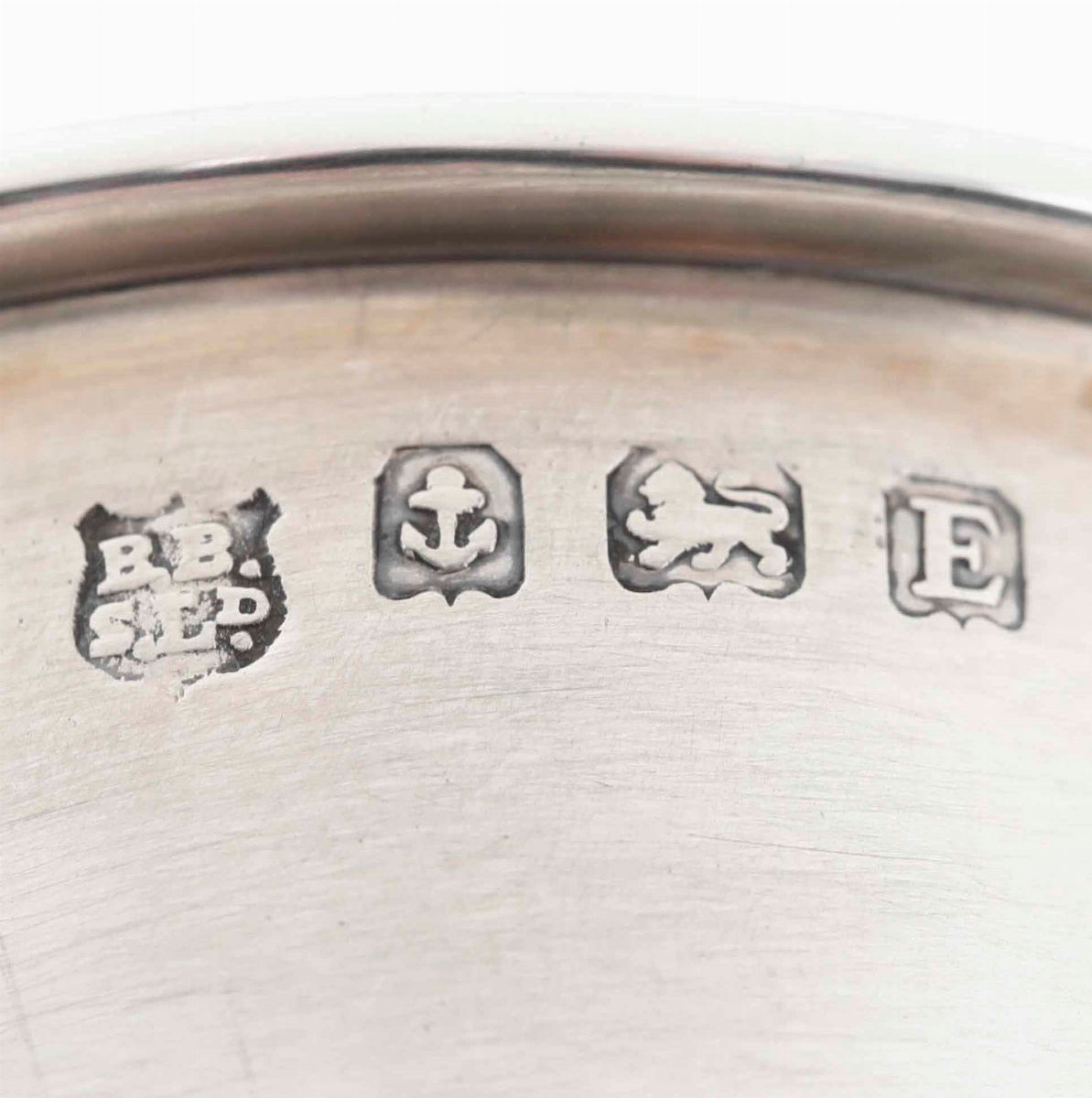 Set per Uovo con Cucchiaino in Argento Sterling, Inghilterra, Bolli della Città di Birmingham
