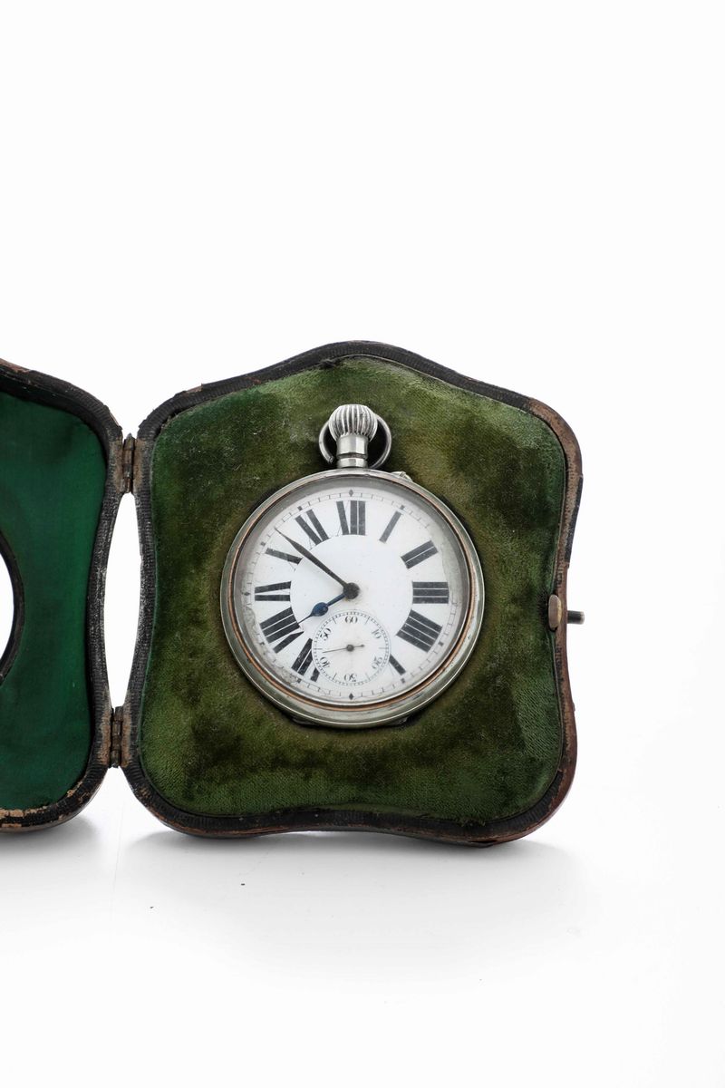 Cornice Porta Orologio in Argento, Inghilterra, Birmingham Inizi XX Secolo