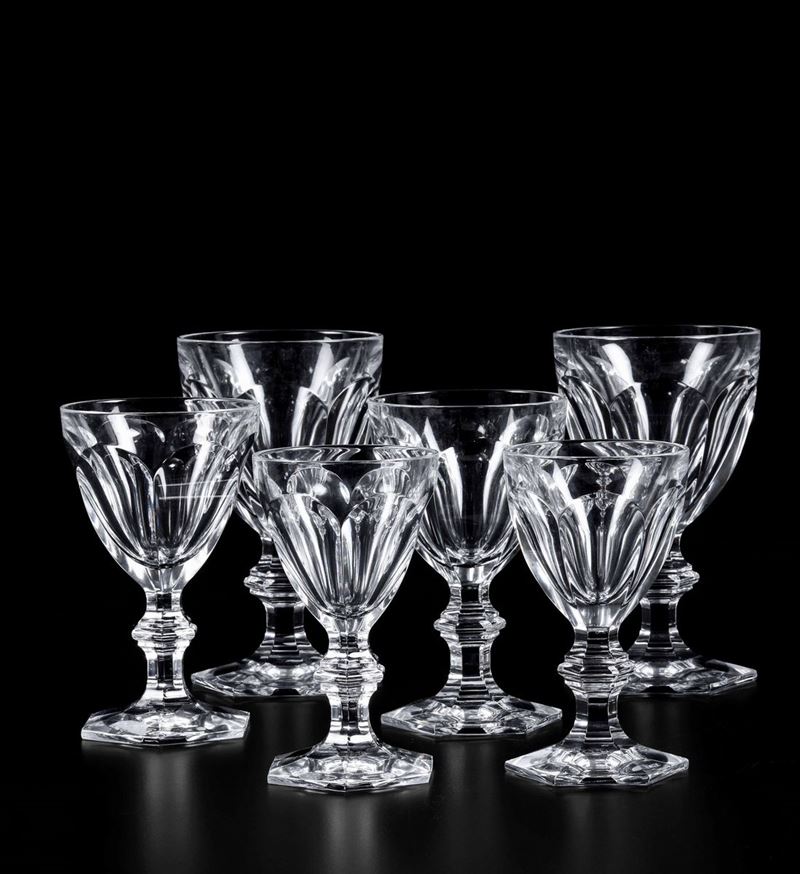 Servizio di bicchieri Harcourt 1841 Francia, Manifattura Baccarat, XX secolo  - Auction L'Art de la Table - Cambi Casa d'Aste