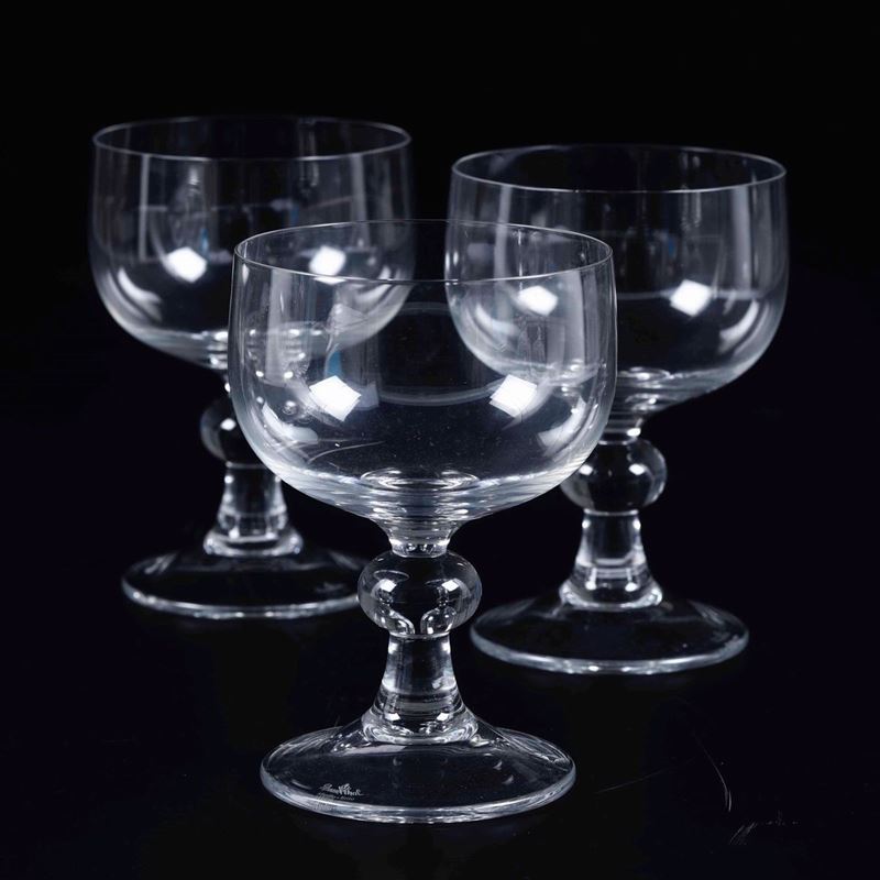 Dodici calici da cocktail Germania, Manifattura Rosenthal, seconda metà XX secolo  - Asta L'Art de la Table - Cambi Casa d'Aste