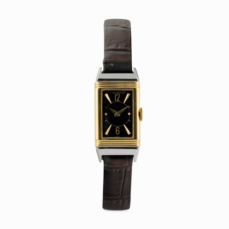 JAEGER LECOULTRE - Elegante Reverso, acciaio e oro, carica manuale, circa 1930  - Auction Watches and Pocket Watches - Cambi Casa d'Aste