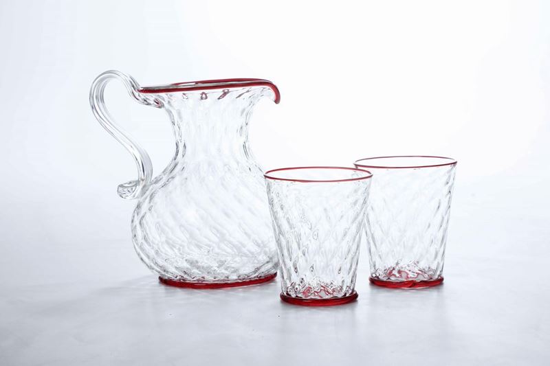 Servizio di bicchieri  Probabilmente Murano, seconda metà del XX secolo  - Auction tableware | Cambi Time - I - Cambi Casa d'Aste