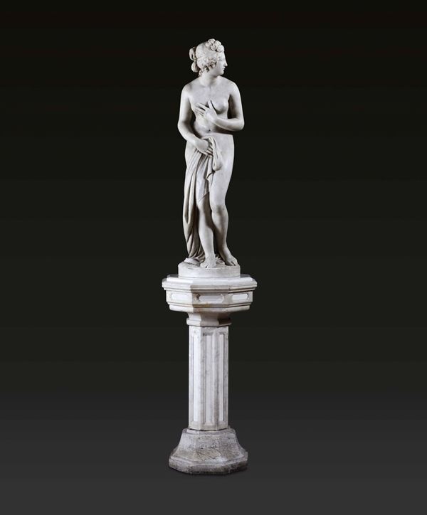 A marble Venus, model by Canova, Italy, 18-1900s
