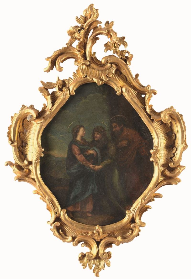 Scuola veneta del XVIII secolo La Visitazione  - Auction Old Masters Paintings - Cambi Casa d'Aste