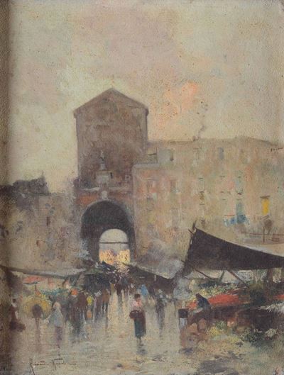Oscar Ricciardi (1864-1935)mercato Cittadino