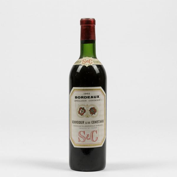 Schroder et de Constans, Bordeaux rouge