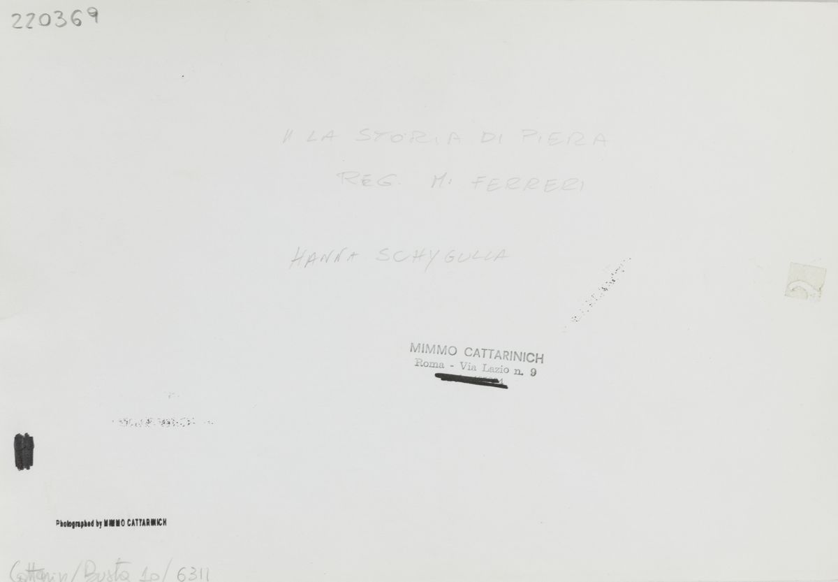 Domenico Cattarinich (1937-2017)anna Schygulla e Marco Ferreri