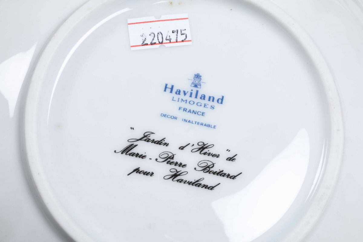 Servizio da Tavola Jardin D'hiver Limoges, Manifattura Haviland, Verso la Fine del XX Secolo