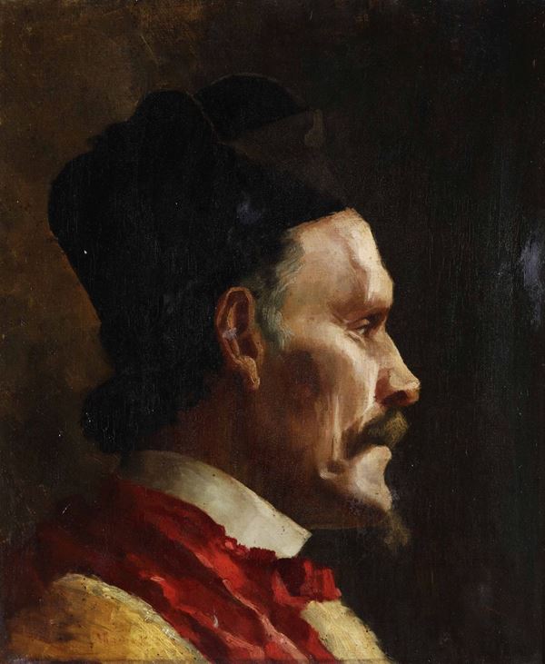 pittore del XIX-XX secolo Ritratto maschile