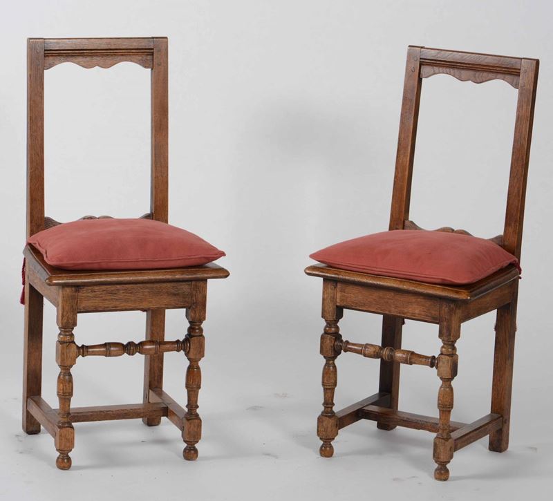 Due seggioline rustiche in legno  - Auction Antiques January | Time Auction - Cambi Casa d'Aste
