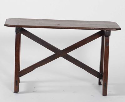 Antico Tavolino Rustico in Legno