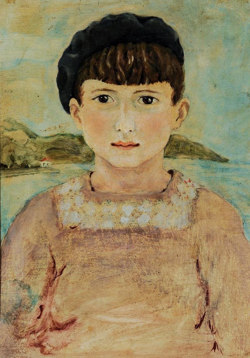 Anna Aleksandrovna Svedomskaja (1898-1973) Ritratto di Micha  - Asta Arte Russa - Cambi Casa d'Aste