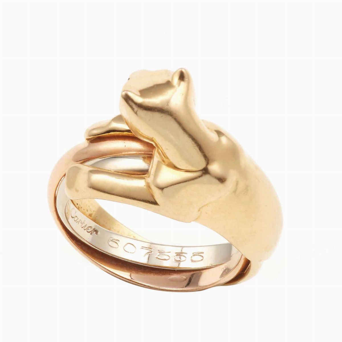 Cartier Panthère. Anello con Onice e Piccoli Smeraldi