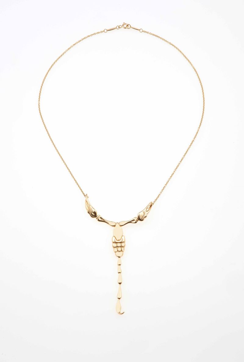 Gold pendant. Signed Tiffany & Co. by Elsa Peretti  - Auction Jewels - Cambi Casa d'Aste
