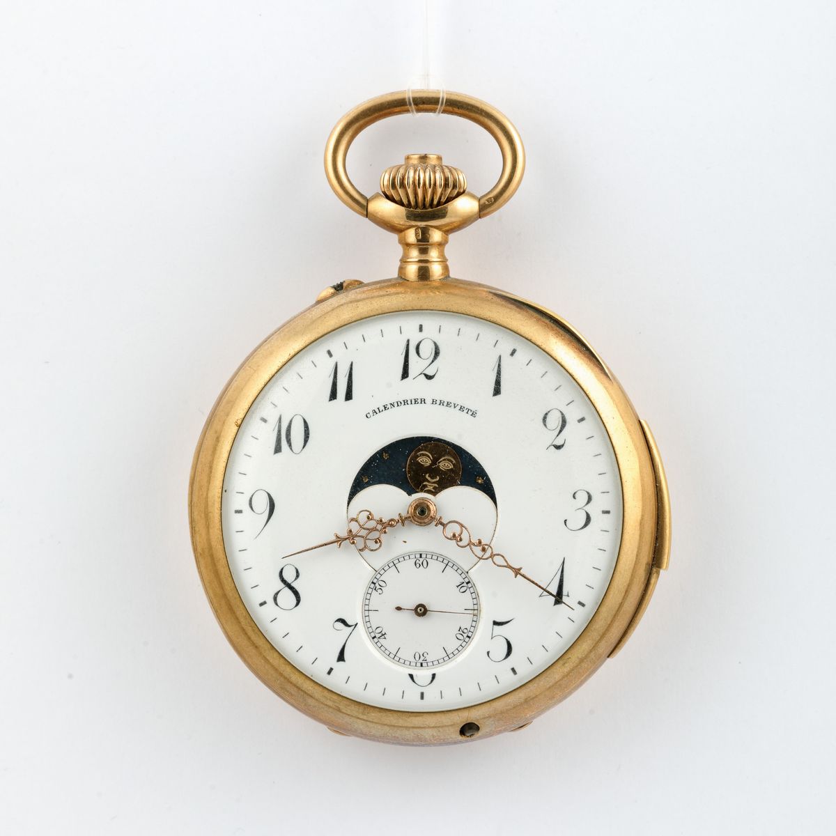 Lotto di Due Orologi da Tasca Non Funzionanti uno D'oro 18k Ripetizione Minuti e uno in Acciaio
