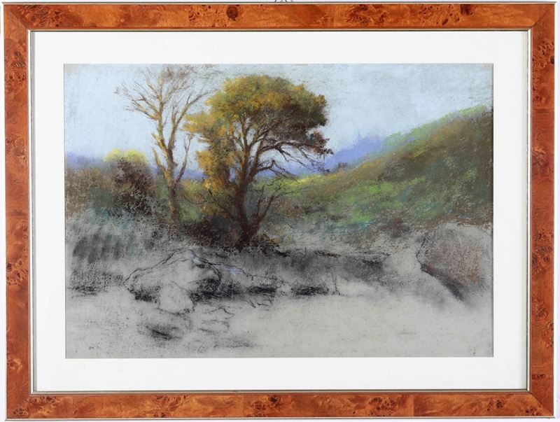 Anonimo, fine XIX secolo Paesaggio boscoso  - Auction 19th and 20th Century Paintings | Cambi Time - Cambi Casa d'Aste