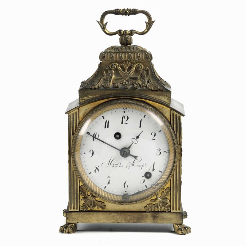 Orologio marescialla, Meuron & Comp., fine XVIII secolo  - Asta Importanti Opere e Arredi - Cambi Casa d'Aste