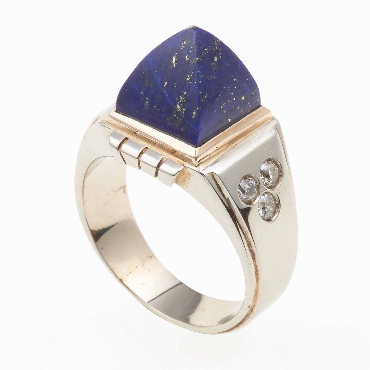 Anello con Lapislazzuli e Diamanti