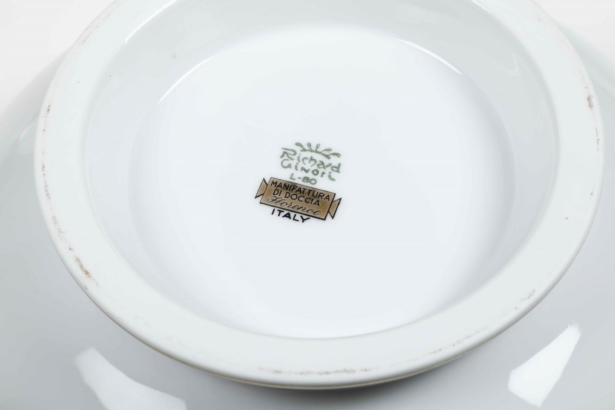 Servizio da Tavola Doccia, Manifattura Richard Ginori, Seconda Metà del XX Secolo