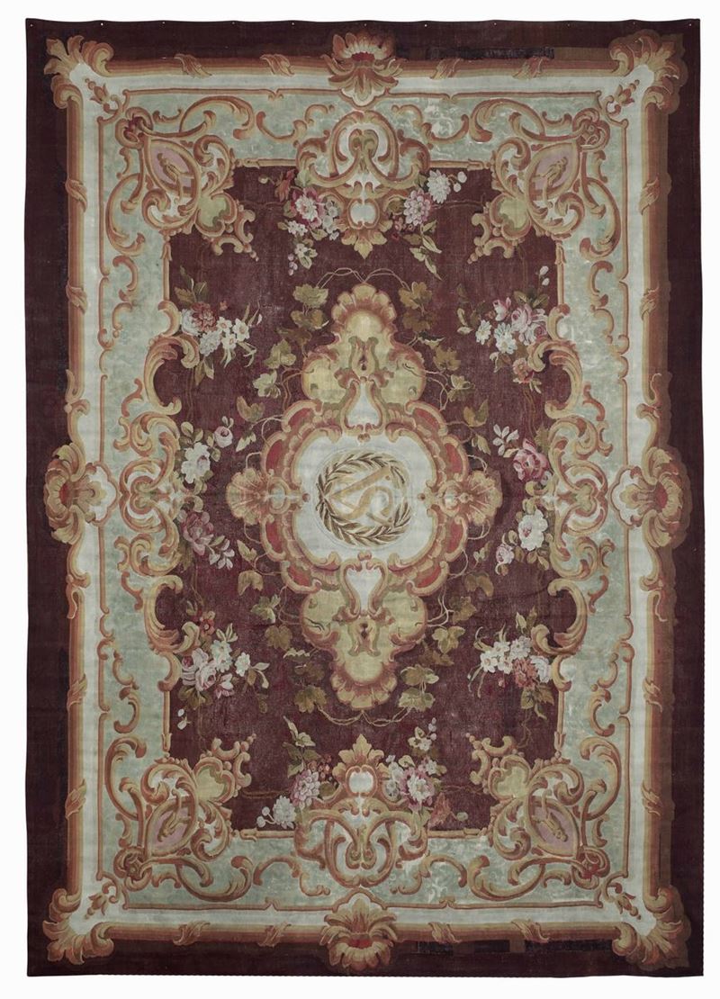 Aubusson Francia, Napoleone terzo fine XIX secolo  - Auction Fine Carpets and Rugs - Cambi Casa d'Aste