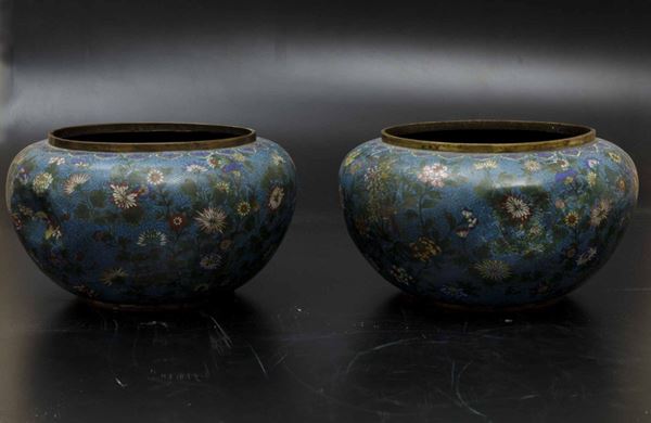 Two small cachepots, China, Qing Dynasty, 1800s