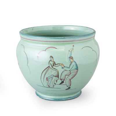 Ceramiche artistiche Solimene, Vaso in ceramica decorato policromo (Vietri), ca. 1950