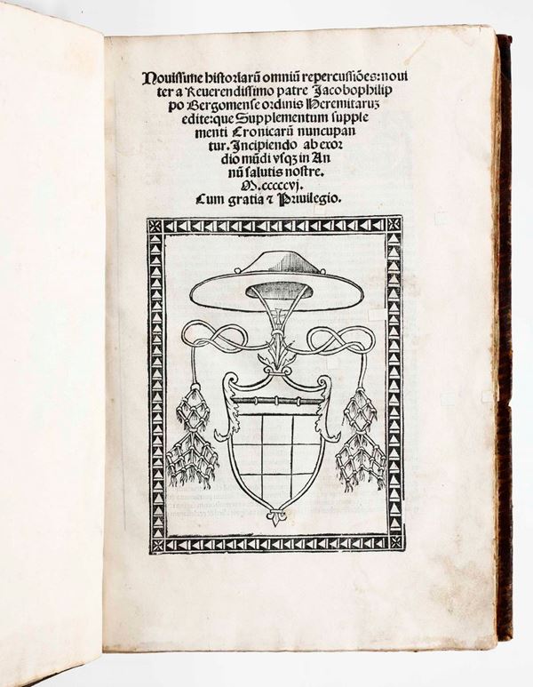 Foresti Jacopo Filippo da Bergamo. Novissime Historiarum omnium repercussiones: noviter a reverendissimo  [..]