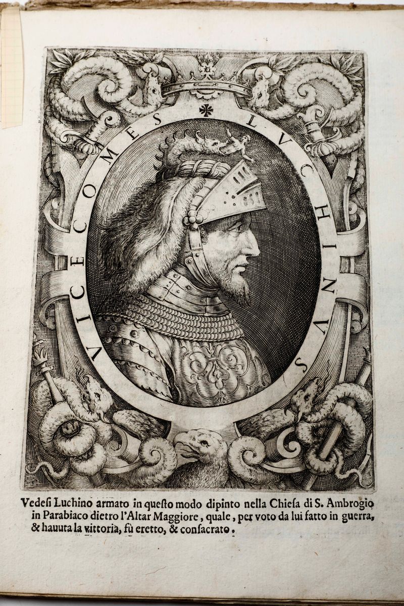 Giovio Paolole Vite dei Dodici Visconti che Signoreggiano Milano... Milano, Gio Battista Bidelli,...