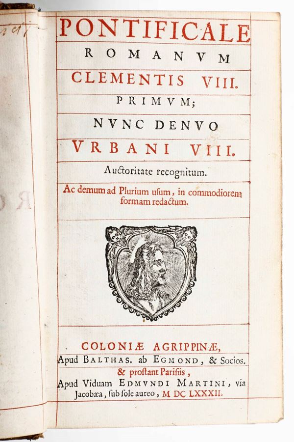 Legatura Louis XIV - Pontificale romano Pontificale Romanum...Coloniae Agrippinae, Apud Balthas ab Egmond  [..]