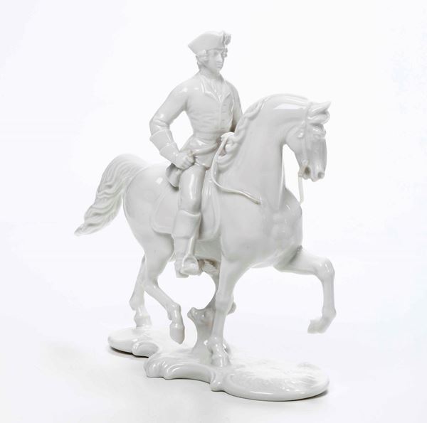 Figurina equestre Manifattura Nymphenburg, XX secolo