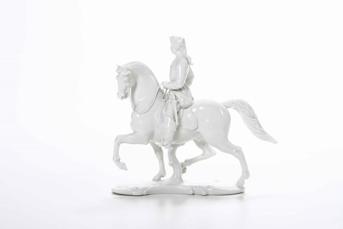 Figurina Equestre Manifattura Nymphenburg, XX Secolo