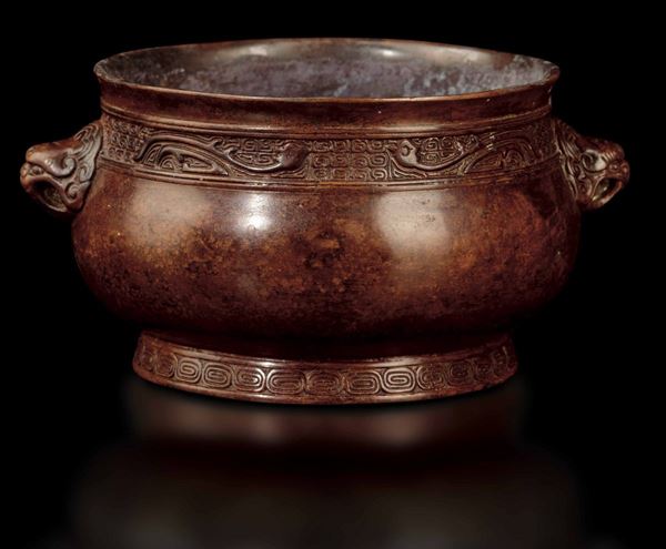 A bronze censer, China, Ming Dynasty