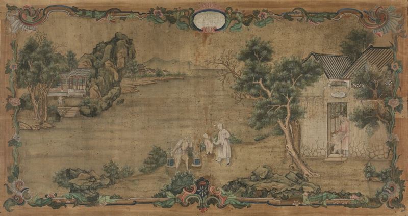 A painting on silk, China, Qing Dynasty  - Auction Fine Chinese Works of Art - Cambi Casa d'Aste