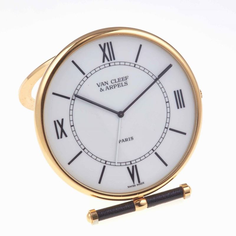 Van Cleef & Arpels. Alarm desk clock  - Auction Jewels - Cambi Casa d'Aste