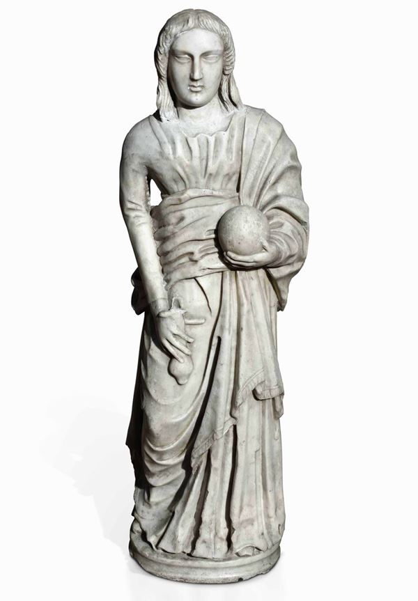 Grande scultura in marmo bianco derivante dai modelli di Jacopo della Pila (documentato a cavallo tra  [..]
